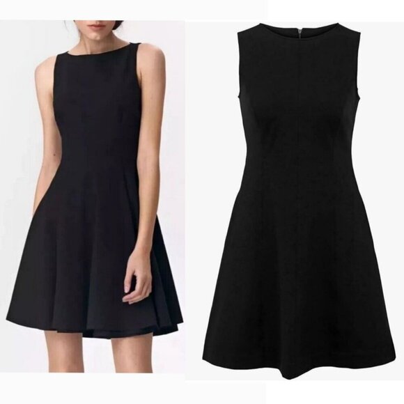 SPANX The Perfect Fit & Flare Dress in Classic Black Medium - Picture 1 of 10